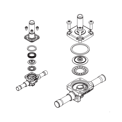 danfoss 丹佛斯电磁阀 常开 NO 螺口 EVR6 032L8085 3/8 10mm图片